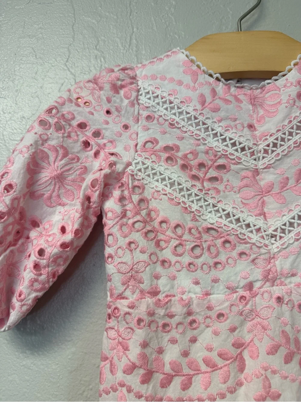 $35 ADD ON maisonette pink eyelet floral‎ dress 1-2Y janie and jack noralee